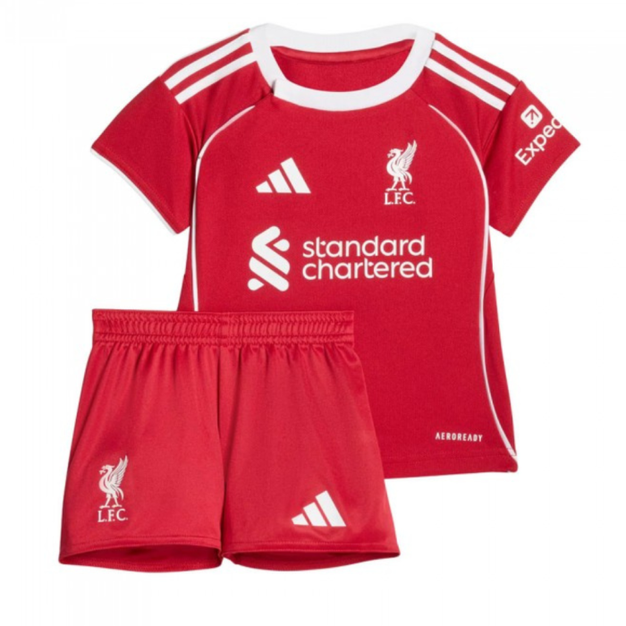⁦Liverpool FC 25/26 Home Player [Kids Kit]⁩ - الصورة ⁦1⁩