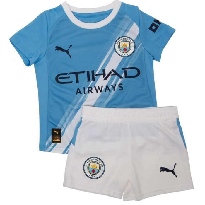 ⁦Man City 25/26 Home Player [Kids Kit]⁩ - الصورة ⁦1⁩