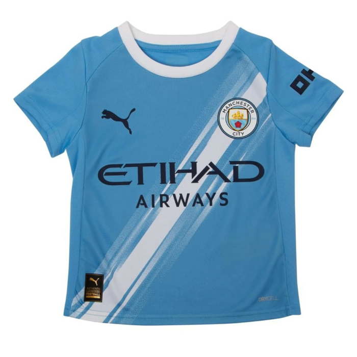 ⁦Man City 25/26 Home Player [Kids Kit]⁩ - الصورة ⁦2⁩