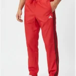 Sweat Pants 2347 in red with jogger-style fit and athletic look