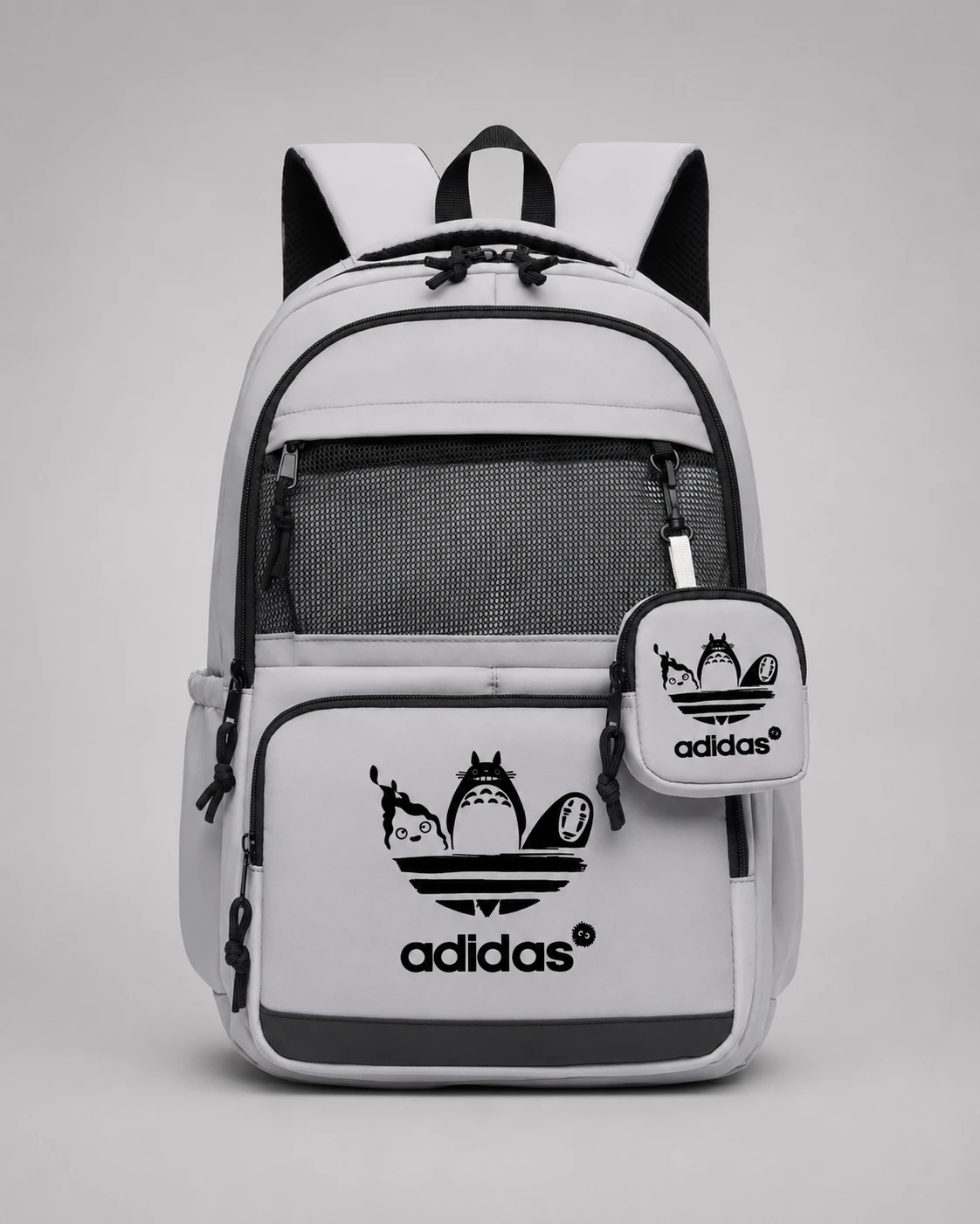adidas-miyazaki-backpack-46033-light-gray-full-front-view Adidas Miyazaki Backpack - Image 1