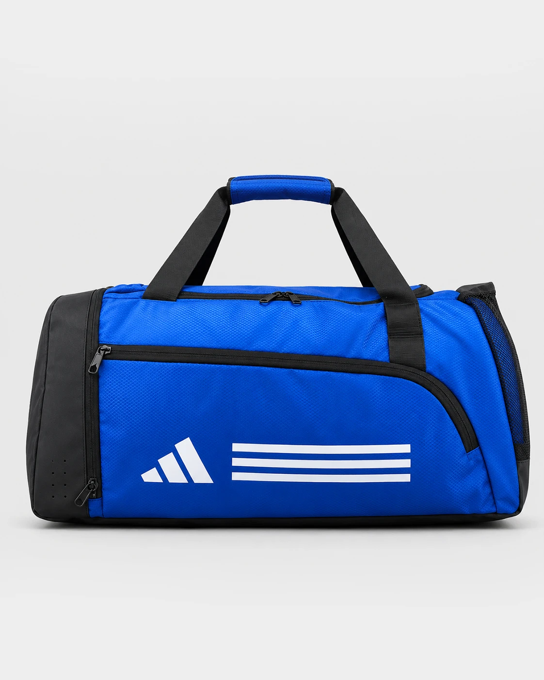 adidas-performance-stripe-gym-bag-326-blue-black-left-angle Adidas Performance Stripe Gym Bag - Image 1