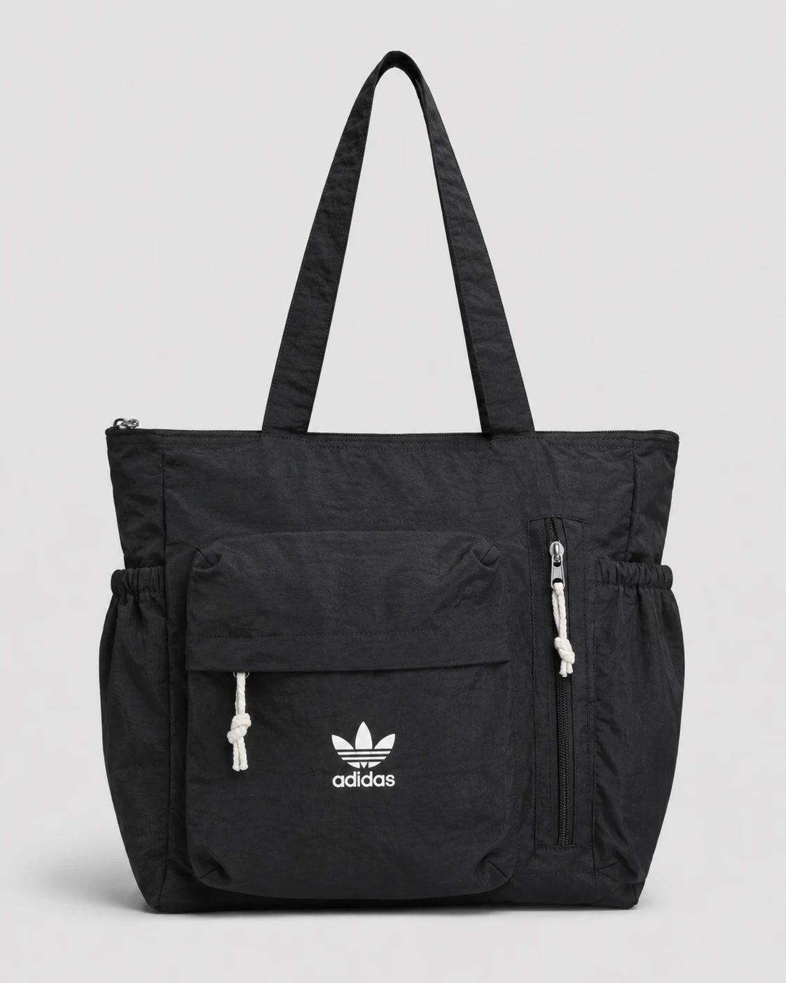 adidas-utility-tote-bag-19055-black-back-view Adidas Multi-Pocket Utility Tote Bag - Image 1