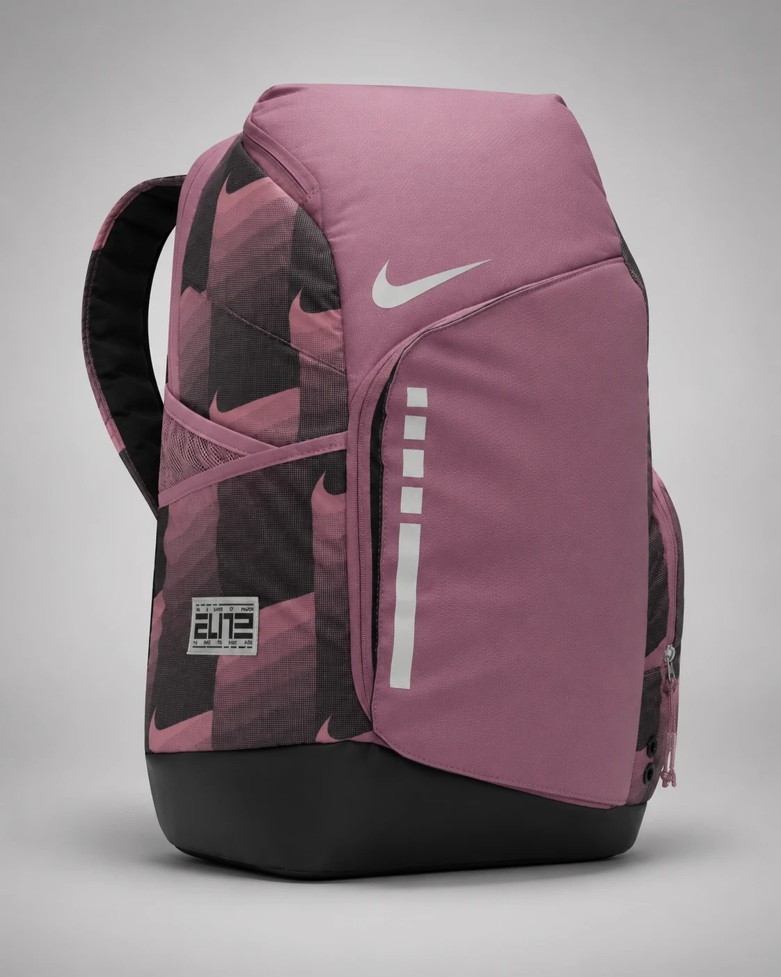 nike-elite-full-open-backpack-5886-mauve-pink-left-angle-view.png Nike Elite Full-Open Training Backpack - Image 1