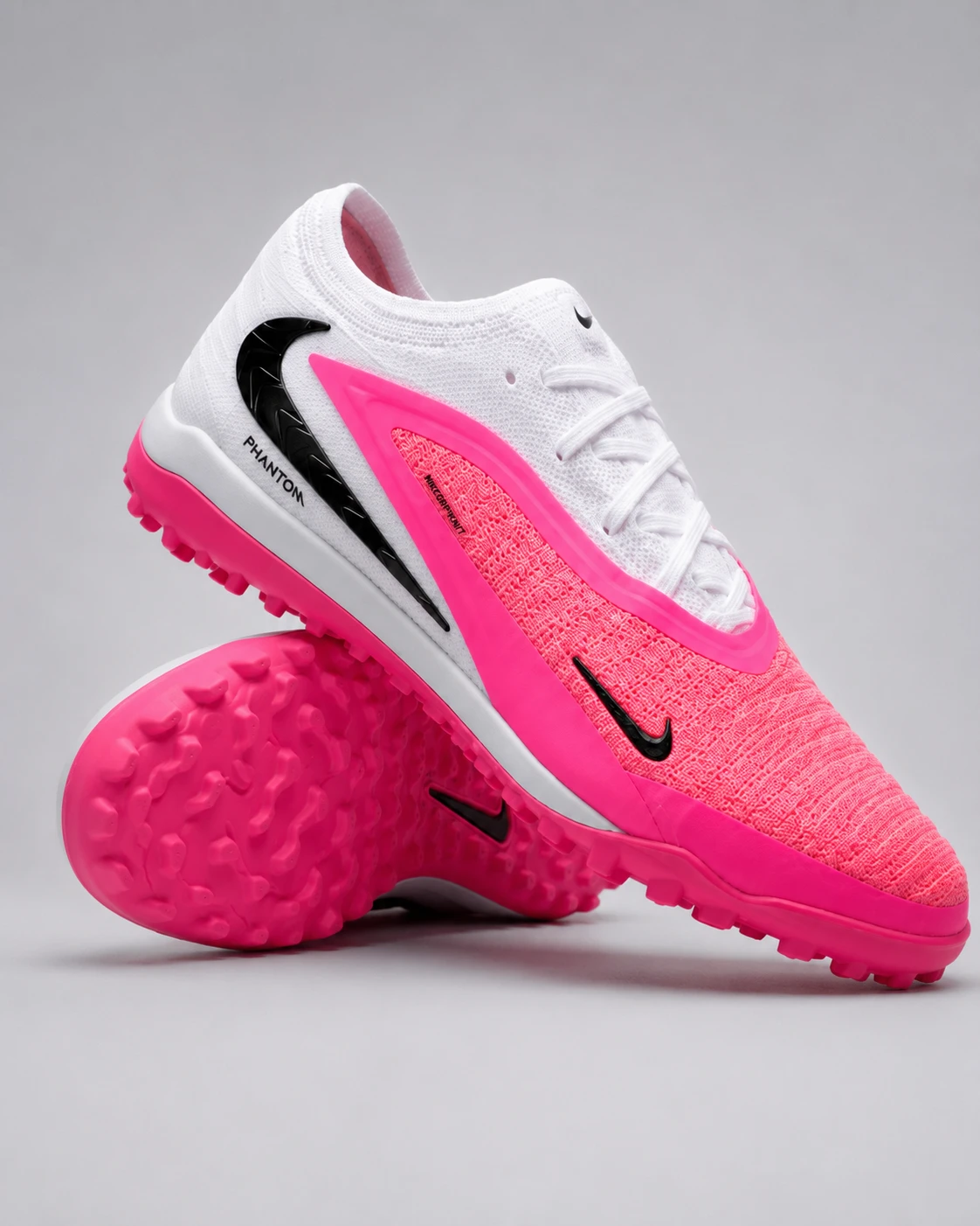 nike-phantom-tf-pink-white-pair-heel-view nike phantom 6 pro TF hyper pink - Image 1