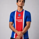 PSG Home Player Kit 26/27 football jersey and shorts with classic home-kit design