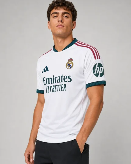 REAL MADRID Home Player Kit 26/27 football jersey and shorts with classic white home design
