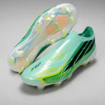 Adidas F50 Hyper Fast FG soccer cleats designed for speed and quick movement on firm pitches