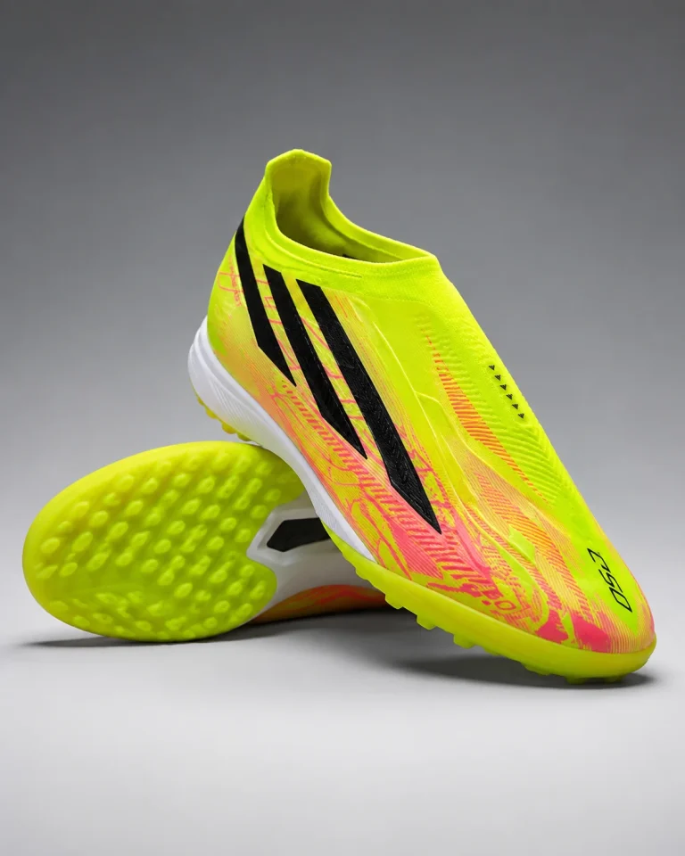 Adidas F50 Hyper Fast TF football shoes with lightweight upper and turf outsole