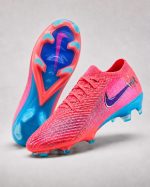 nike mercurial elite vapor VJ neon pink football boots with speed-focused upper and firm-ground studs