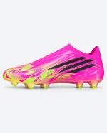 Adidas F50 Hyper Fast+ FG Shock Pink opposite side view